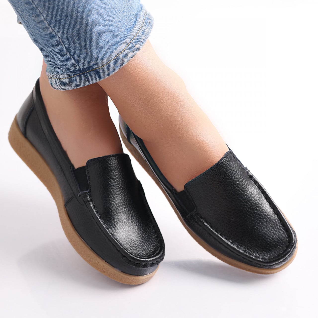 Pantofi dama casual Negri piele naturala Danina - poza 1