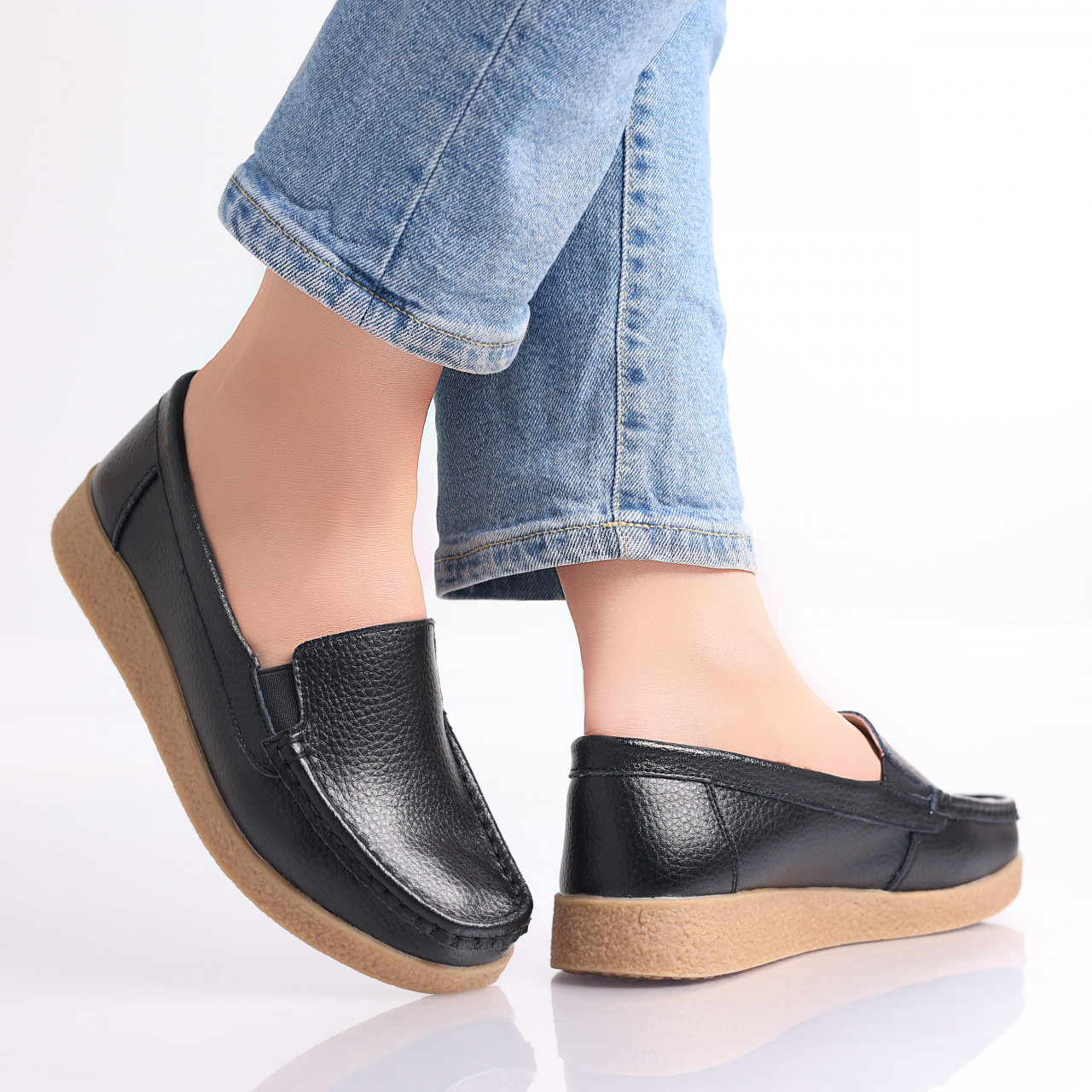 Pantofi dama casual Negri piele naturala Danina - poza 3