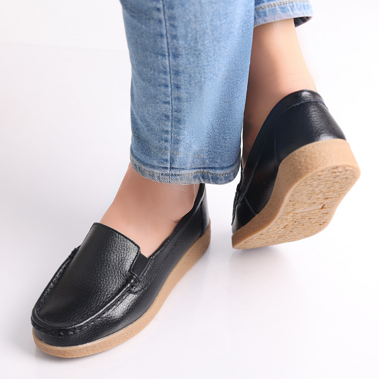 Pantofi dama casual Negri piele naturala Danina - poza 4