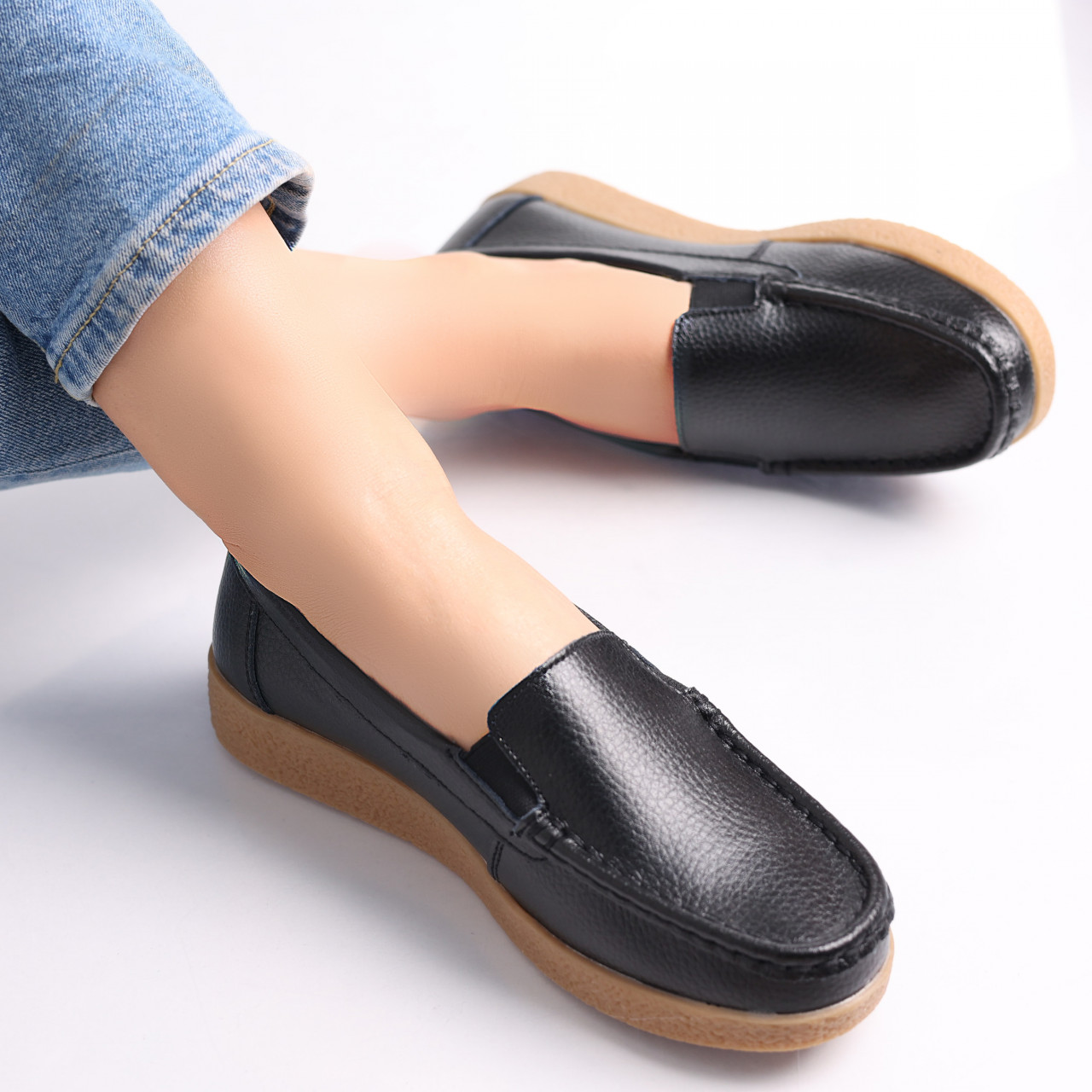 Pantofi dama casual Negri piele naturala Danina - poza 5