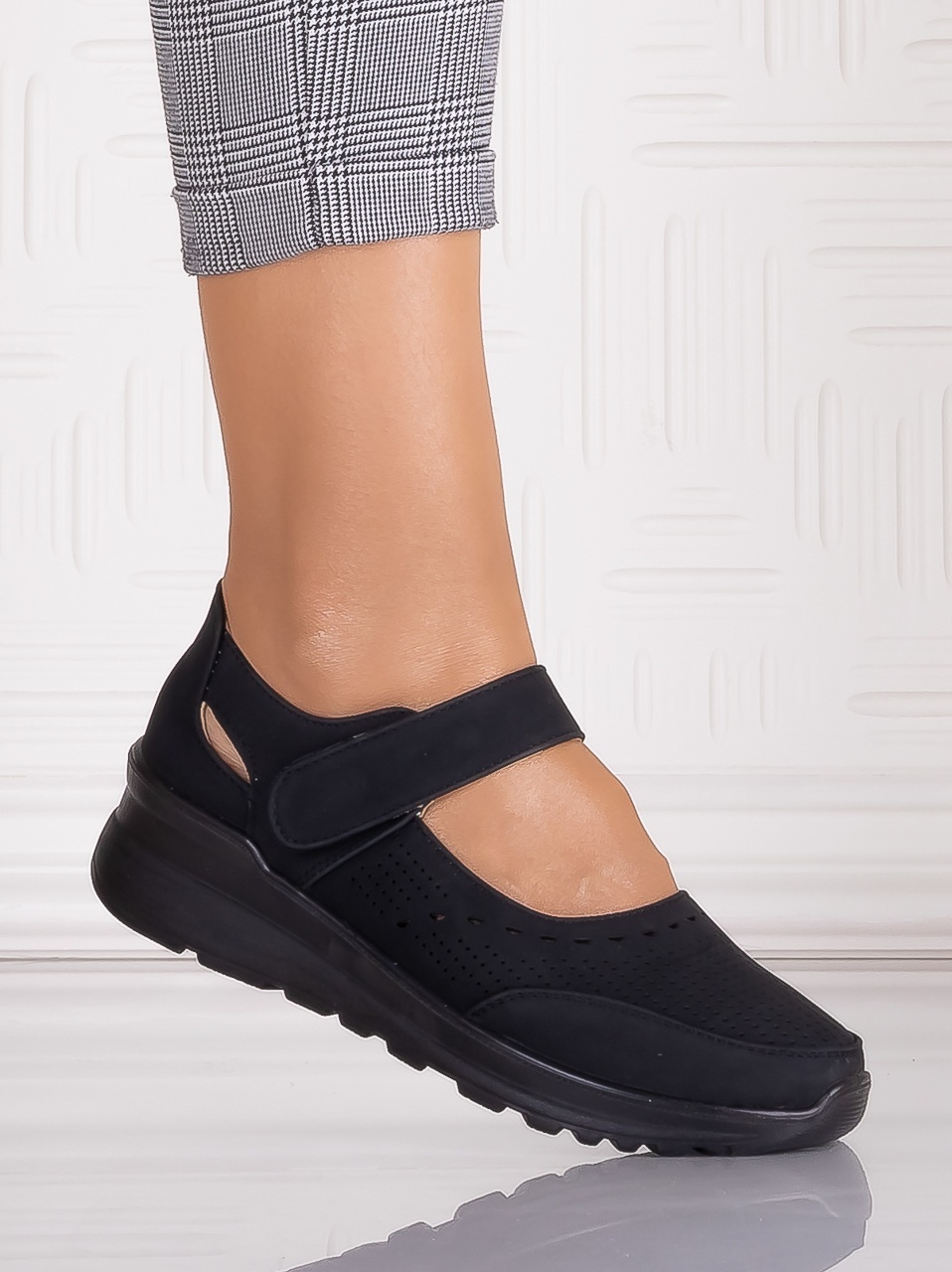 Pantofi dama casual Negrii din Piele Ecologica Altoia - poza 4
