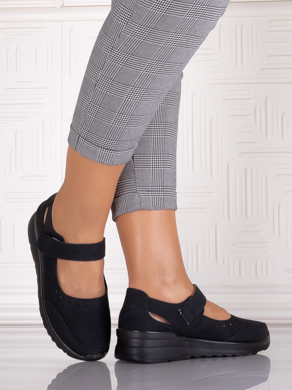Pantofi dama casual Negrii din Piele Ecologica Altoia - poza 5