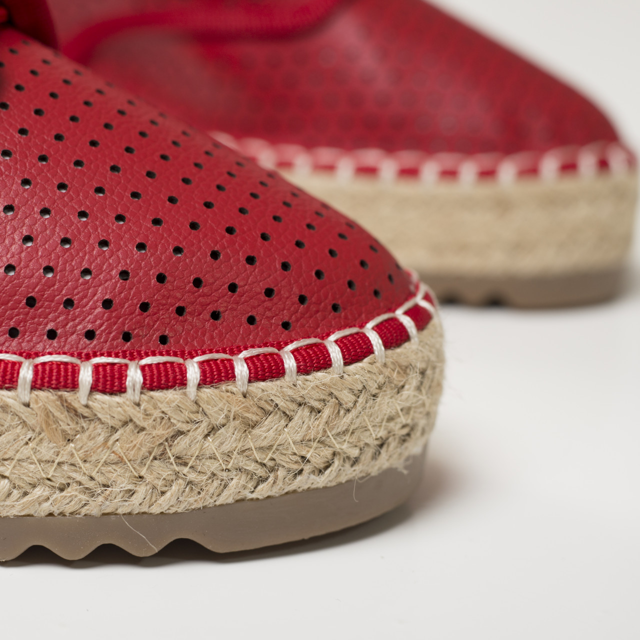 Pantofi dama casual rosii din piele naturala vuida - poza 5