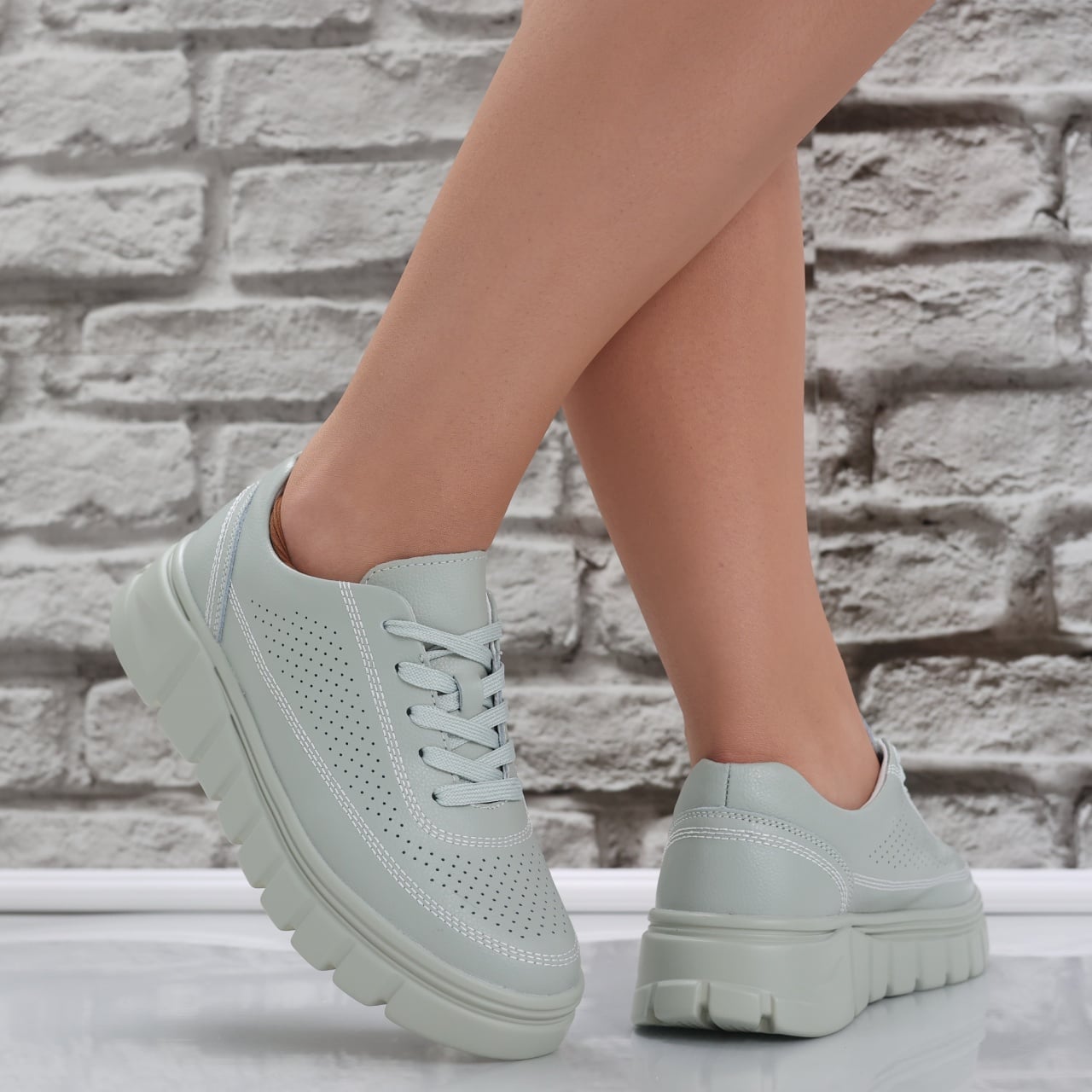 Pantofi dama casual Vegzi din Piele Naturala Brynin - poza 3