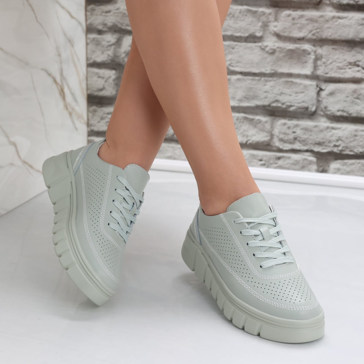 Pantofi dama casual Vegzi din Piele Naturala Brynin - poza 4