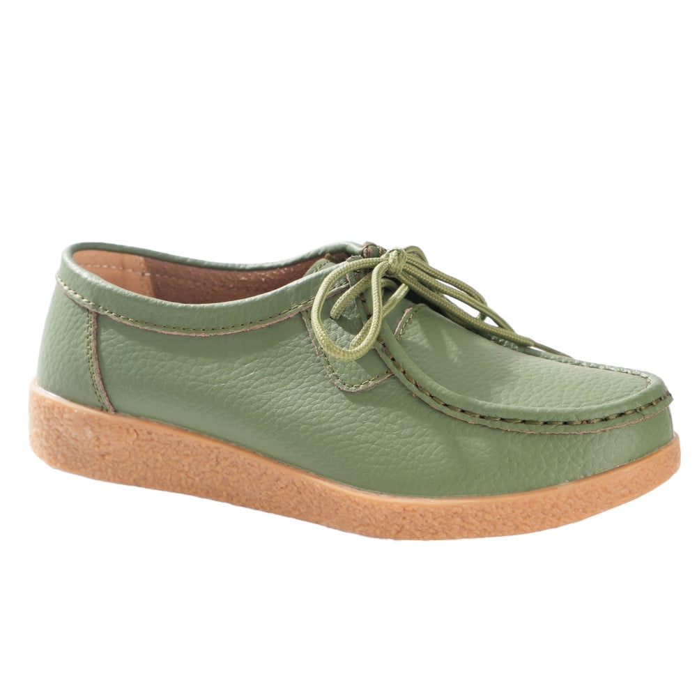 Pantofi dama casual Verzi piele naturala lucy - poza 5