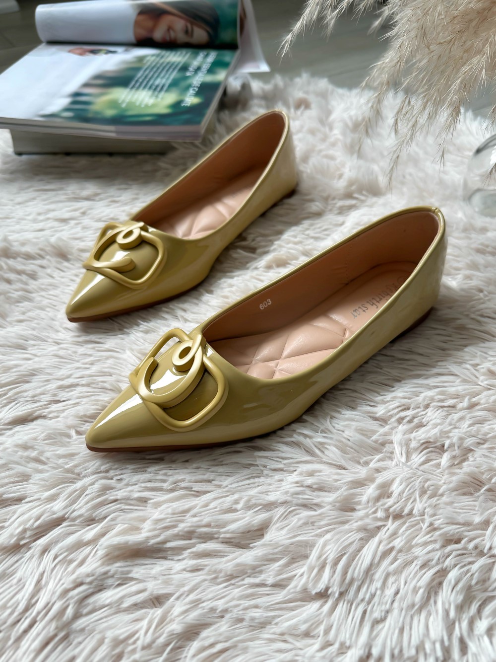 Pantofi dama galbeni 603 N7-3