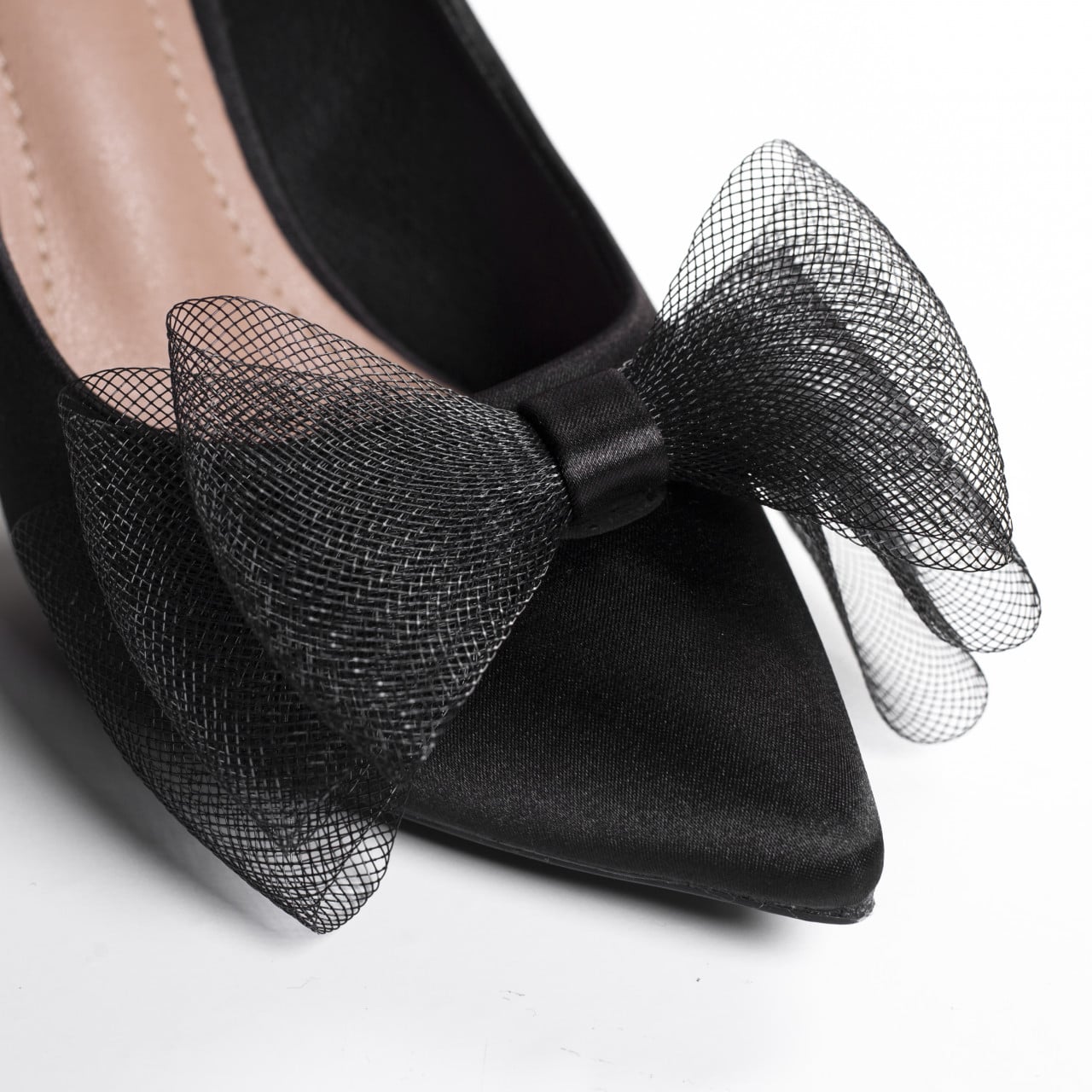 Pantofi dama negri piele eco intoarsa randa - poza 3
