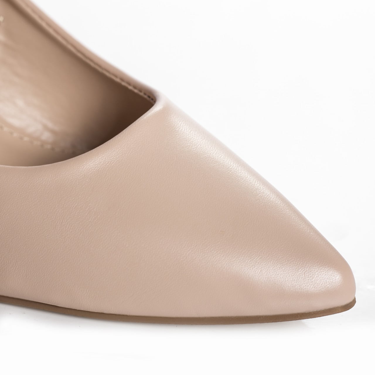 Pantofi dama nude piele ecologica dania - poza 2