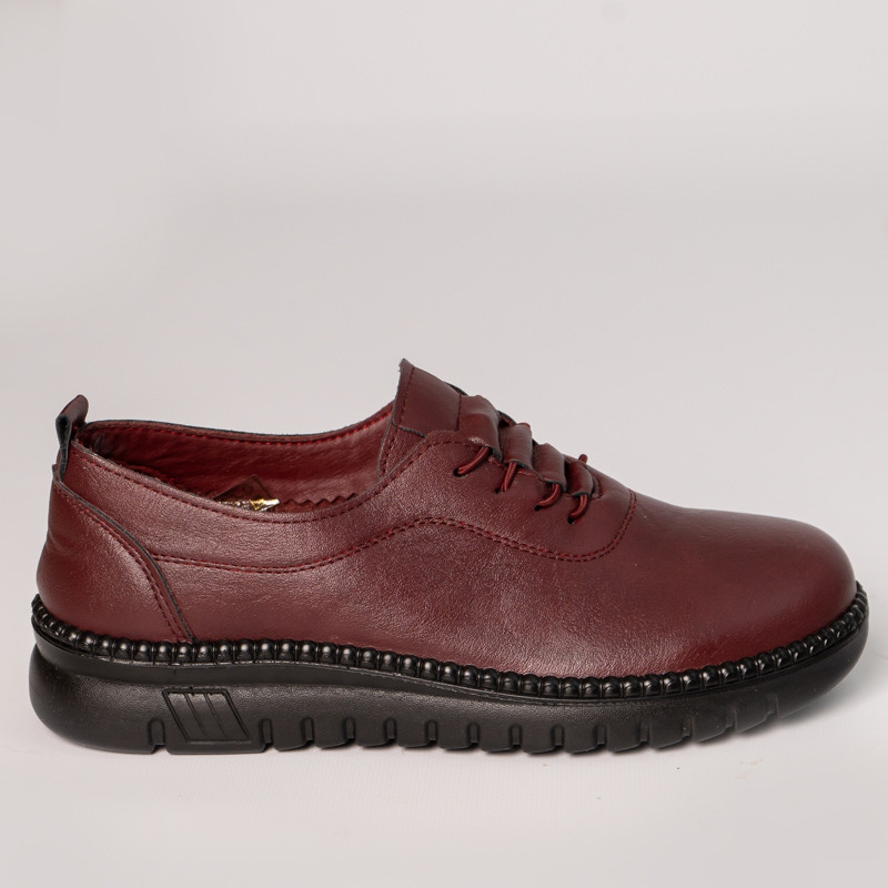 Pantofi dama rosii piele ecologica adina - poza 4