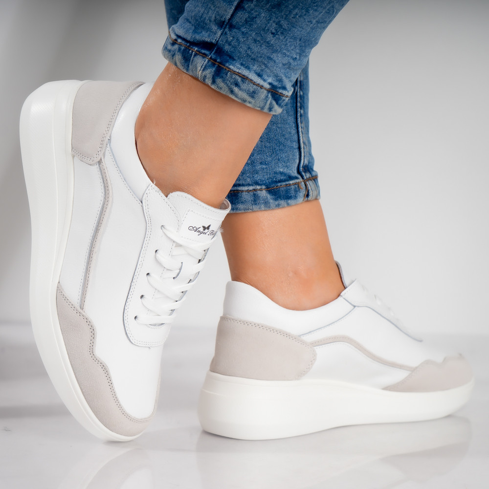 Pantofi dama sport Albi din Piele Naturala Yalgo - poza 3