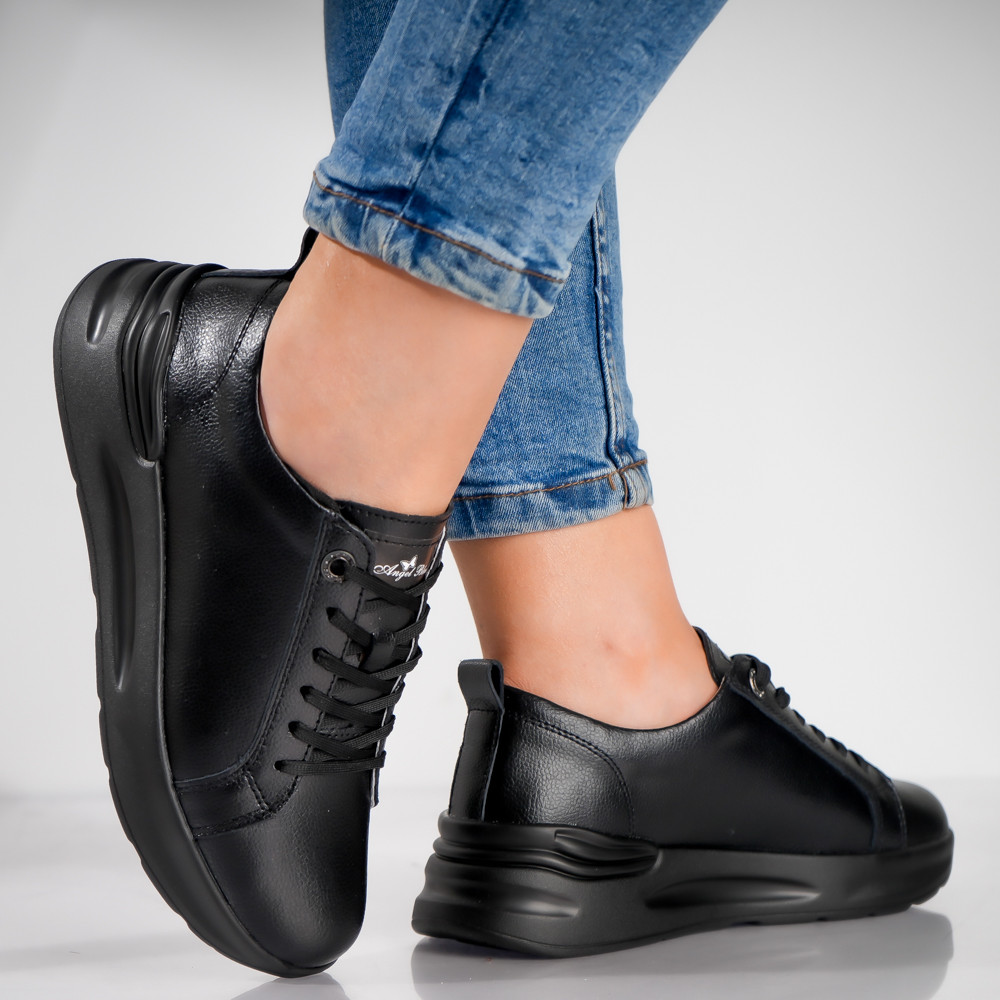 Pantofi dama sport Negri din Piele Naturala Edaro - poza 4