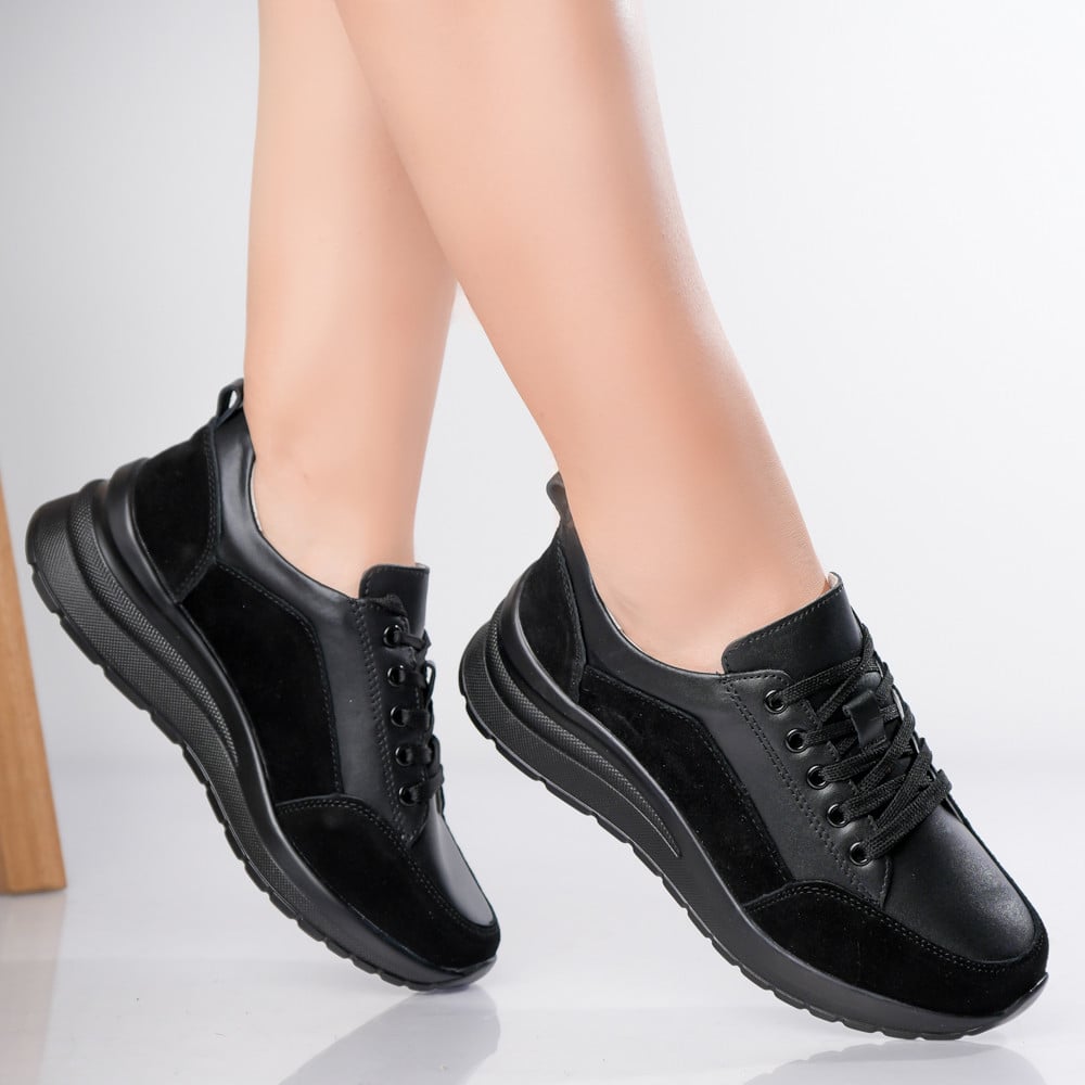 Pantofi dama sport Negri din Piele Naturala Oblan - poza 2