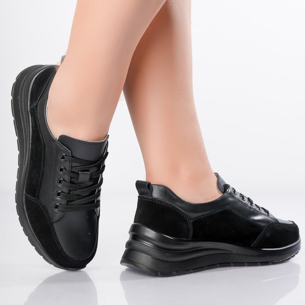 Pantofi dama sport Negri din Piele Naturala Oblan - poza 4