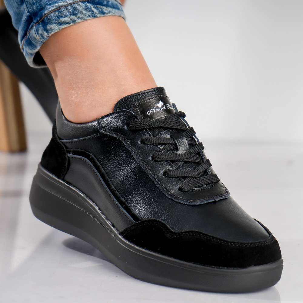 Pantofi dama sport Negri din Piele Naturala Yalgo - poza 1