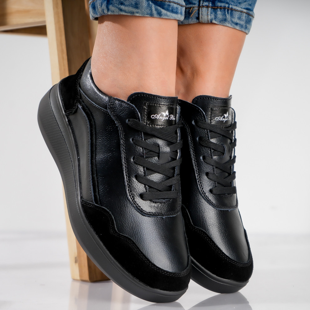 Pantofi dama sport Negri din Piele Naturala Yalgo - poza 2