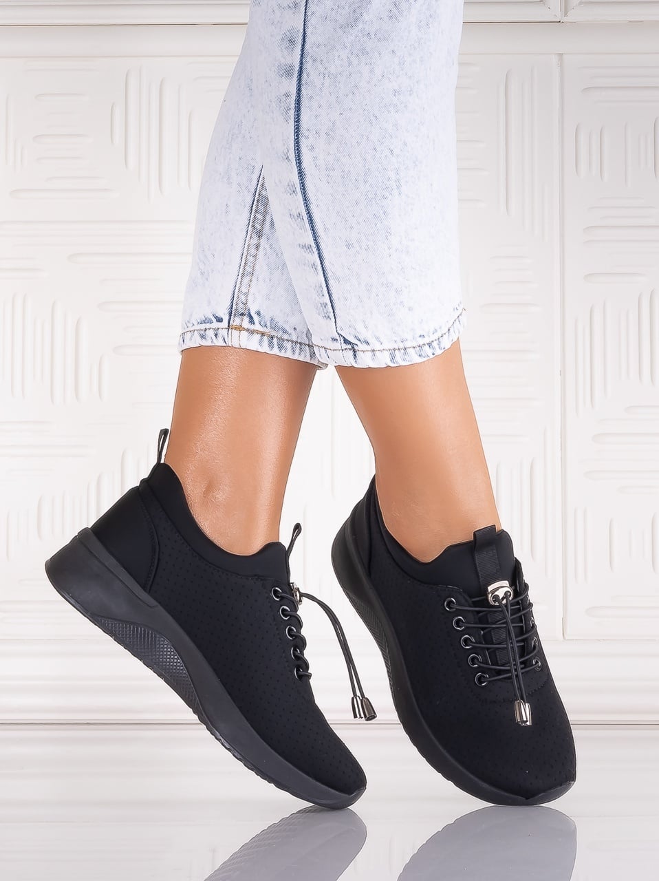 Pantofi dama sport Negri din Textil Xolana - poza 2