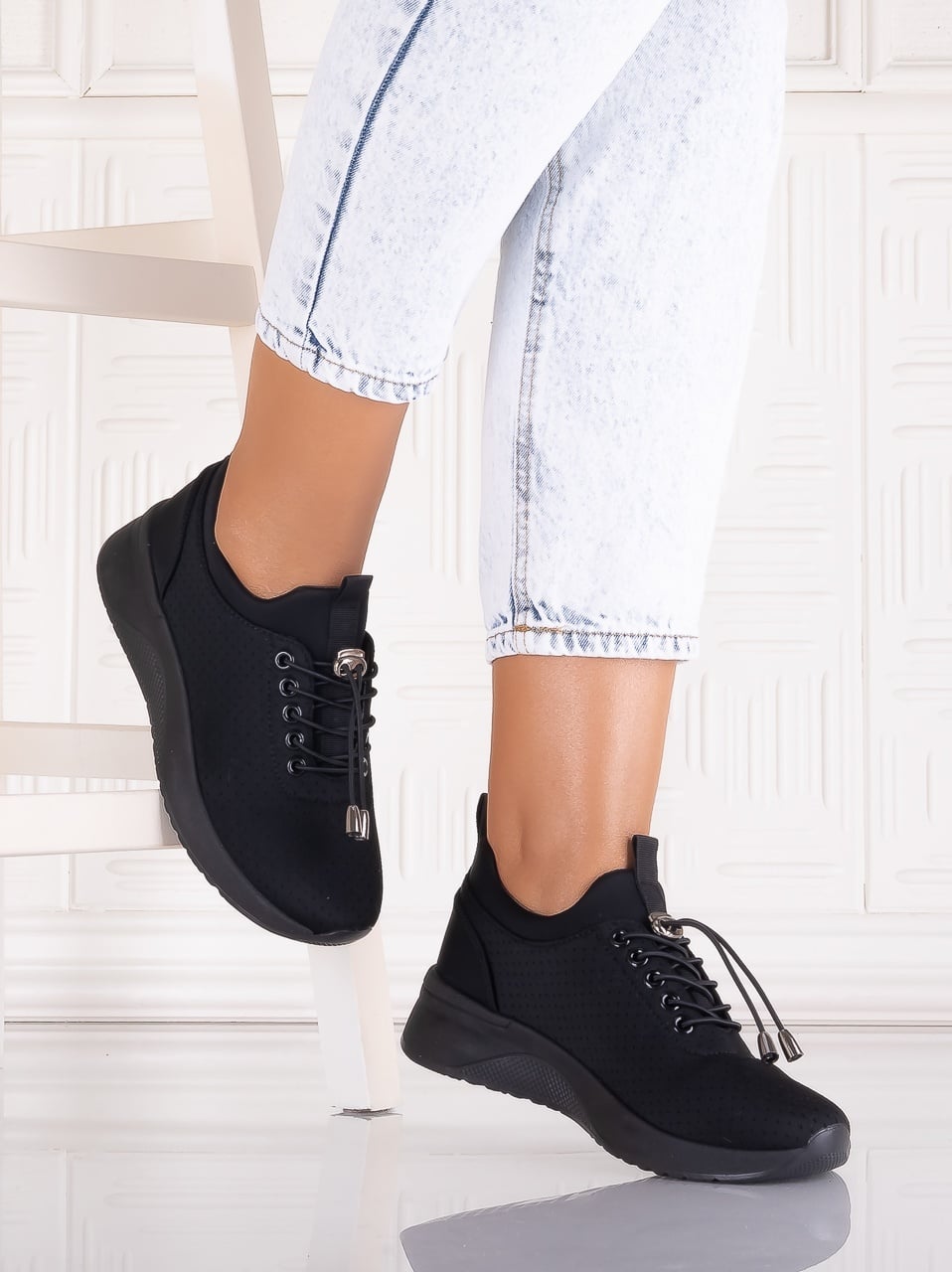 Pantofi dama sport Negri din Textil Xolana - poza 3
