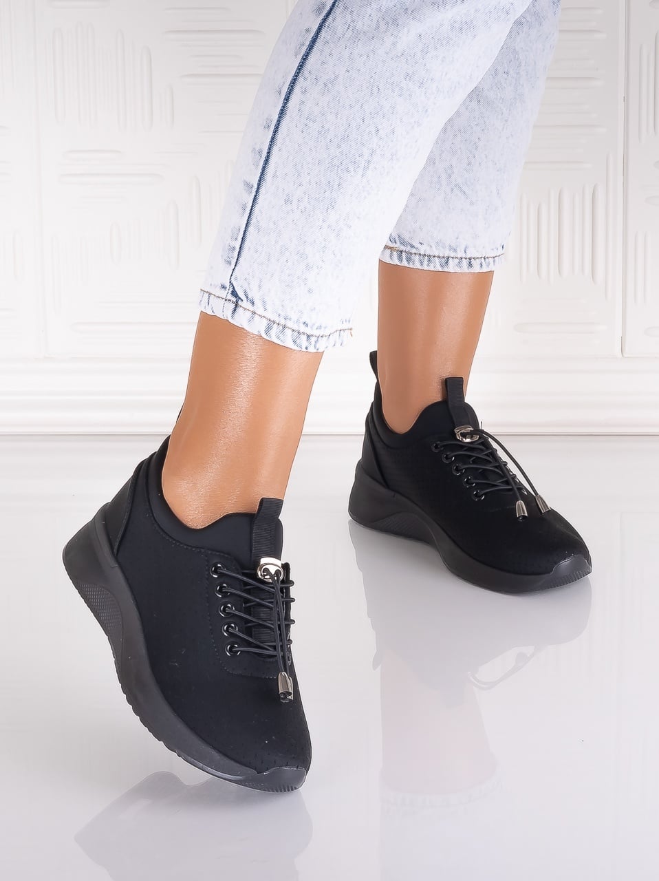 Pantofi dama sport Negri din Textil Xolana - poza 5
