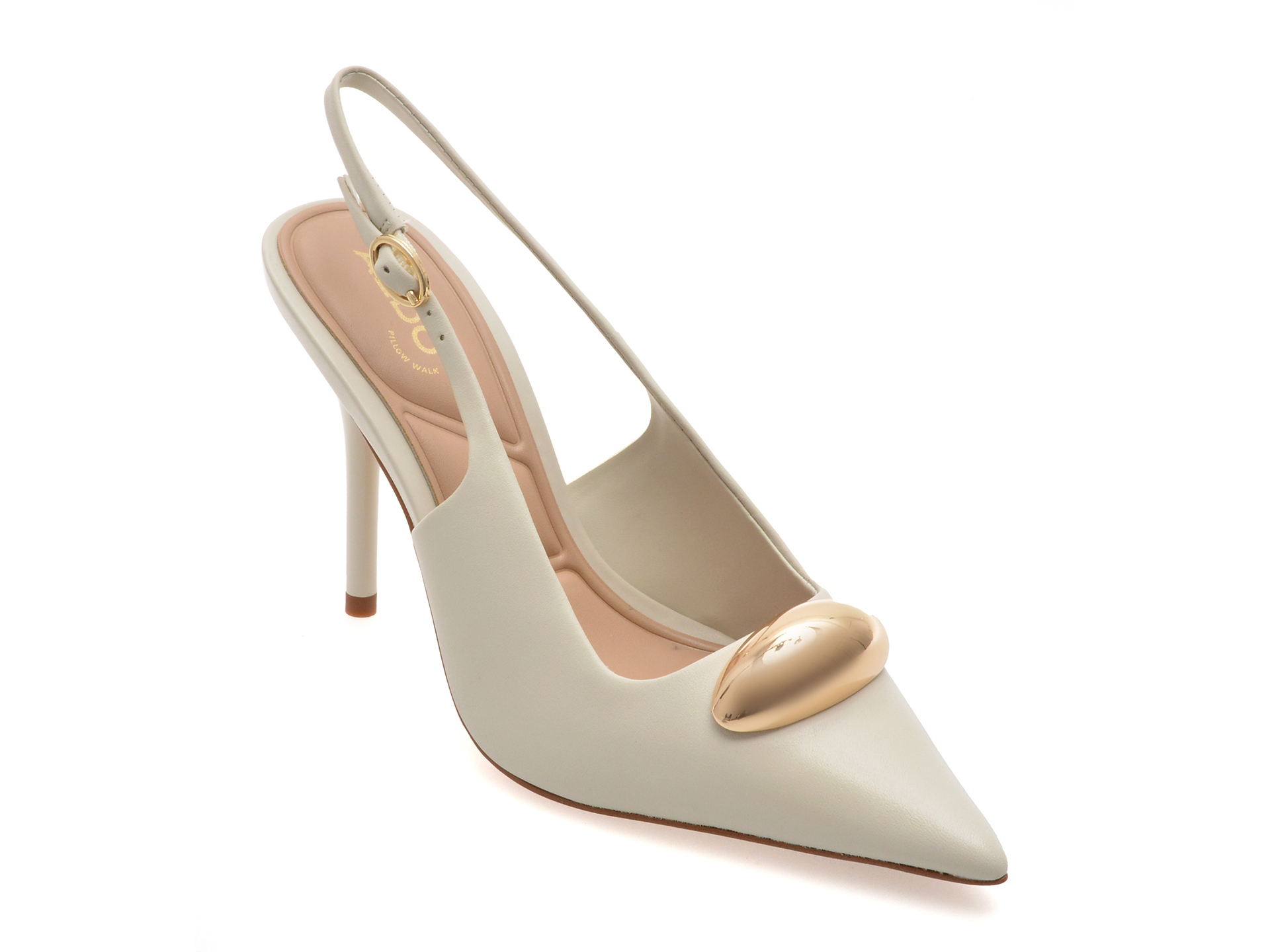 Pantofi eleganti ALDO albi, CAMBERLEY 121, din piele naturala