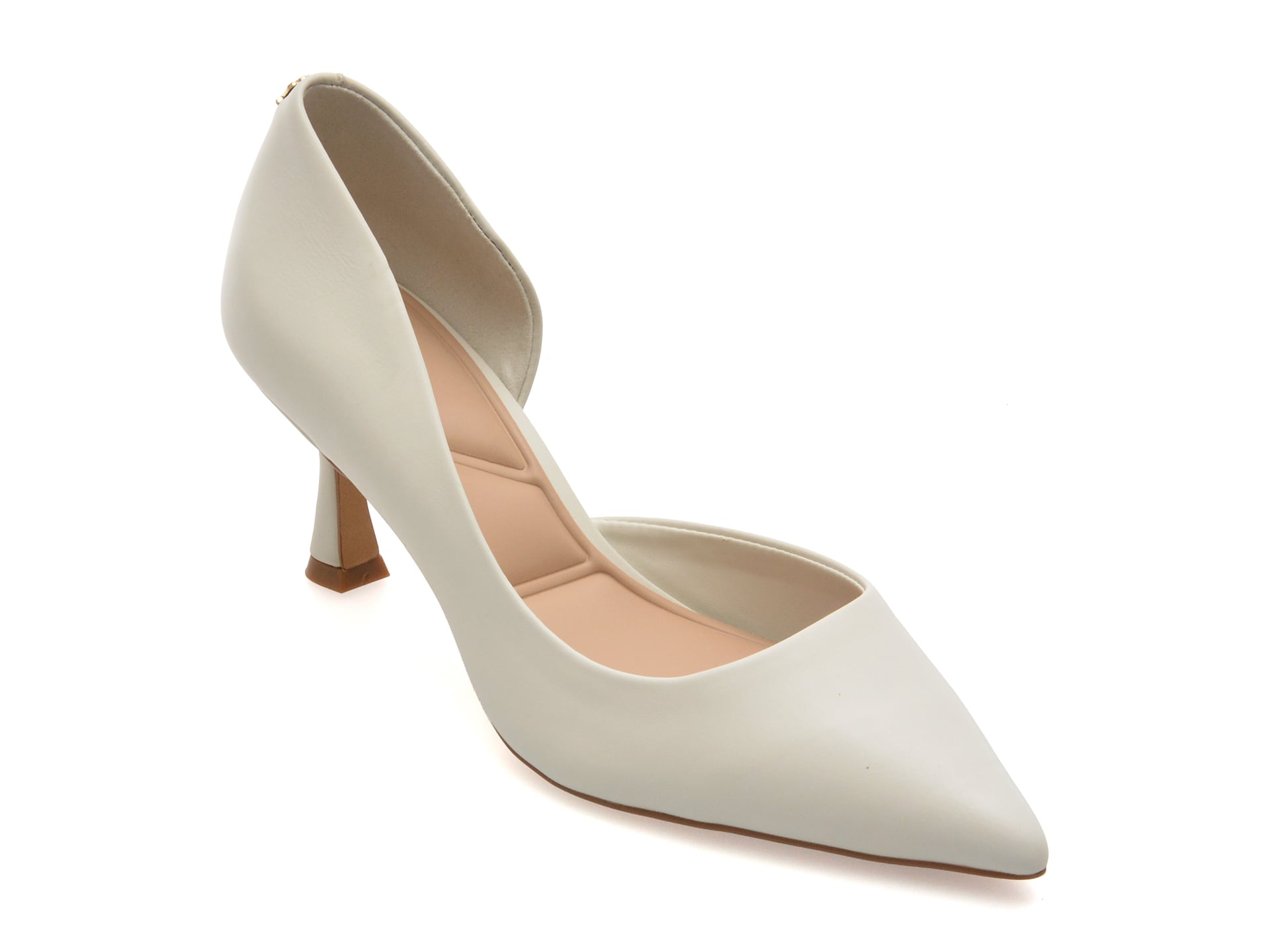 Pantofi eleganti ALDO albi, GRAYWIEN 121, din piele naturala