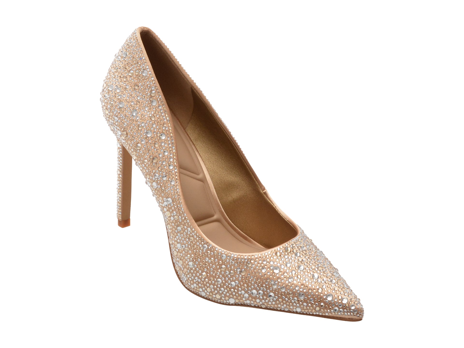 Pantofi eleganti ALDO aurii, STESSY 2.0, din material textil