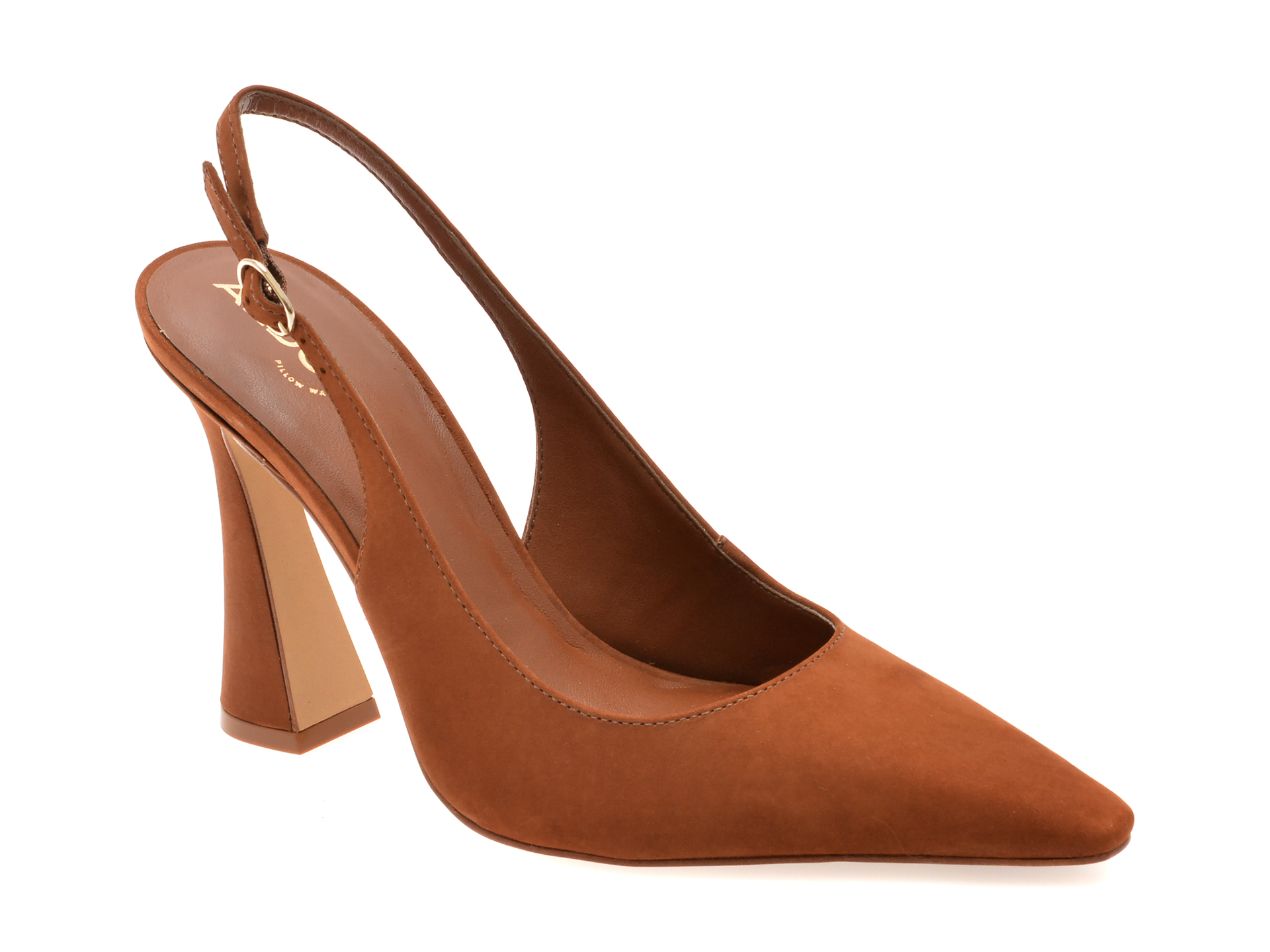 Pantofi eleganti ALDO maro, DAPHNEA 210, din piele intoarsa
