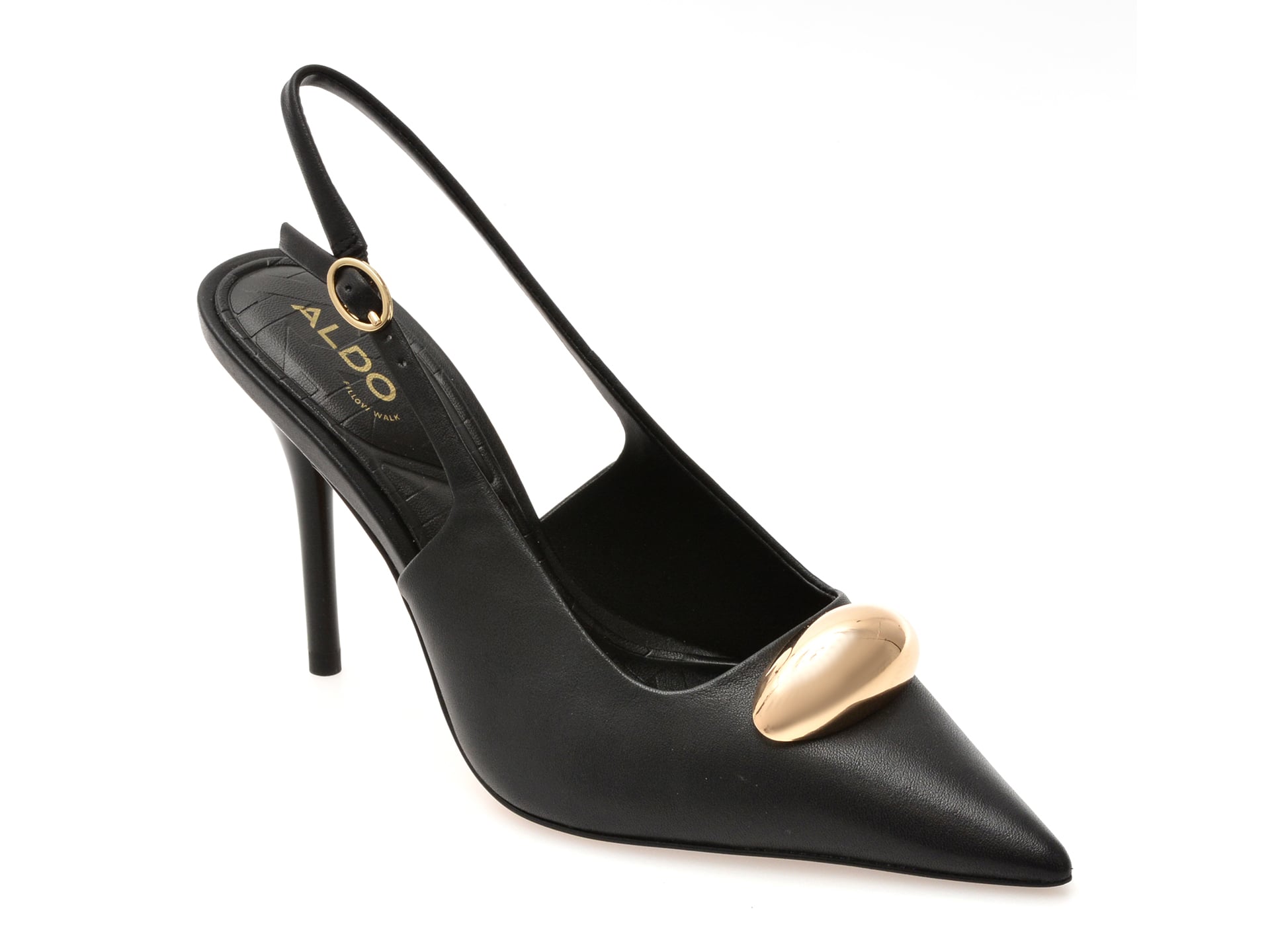 Pantofi eleganti ALDO negri, CAMBERLEY 007, din piele naturala