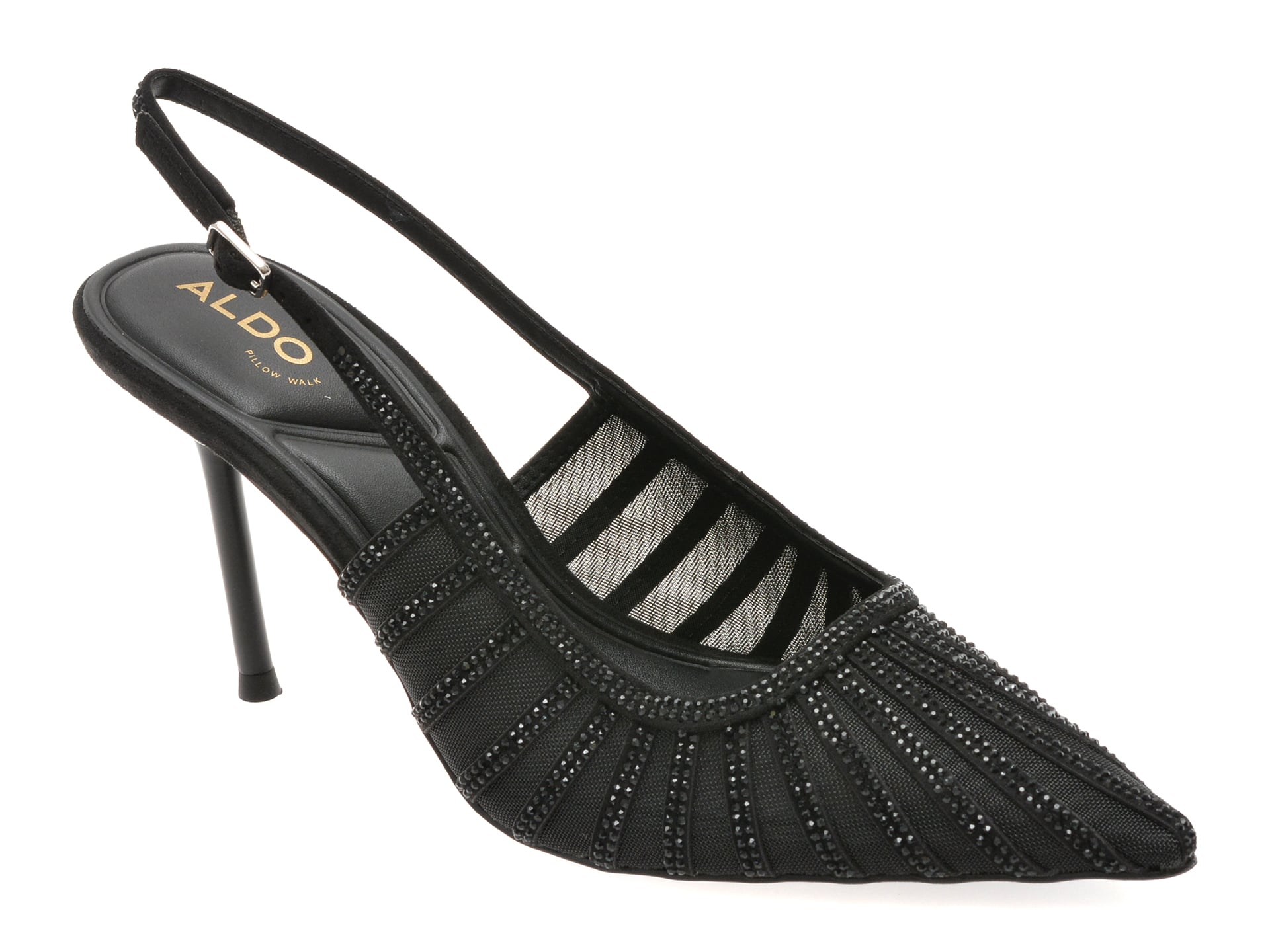 Pantofi eleganti ALDO negri, ELUSE 001, din material textil