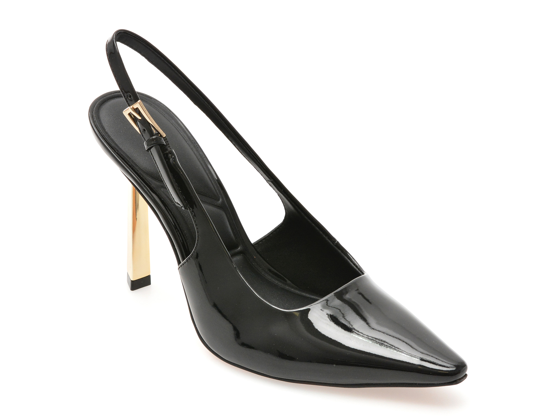 Pantofi eleganti ALDO negri, MARYSA 001, din piele ecologica lacuita