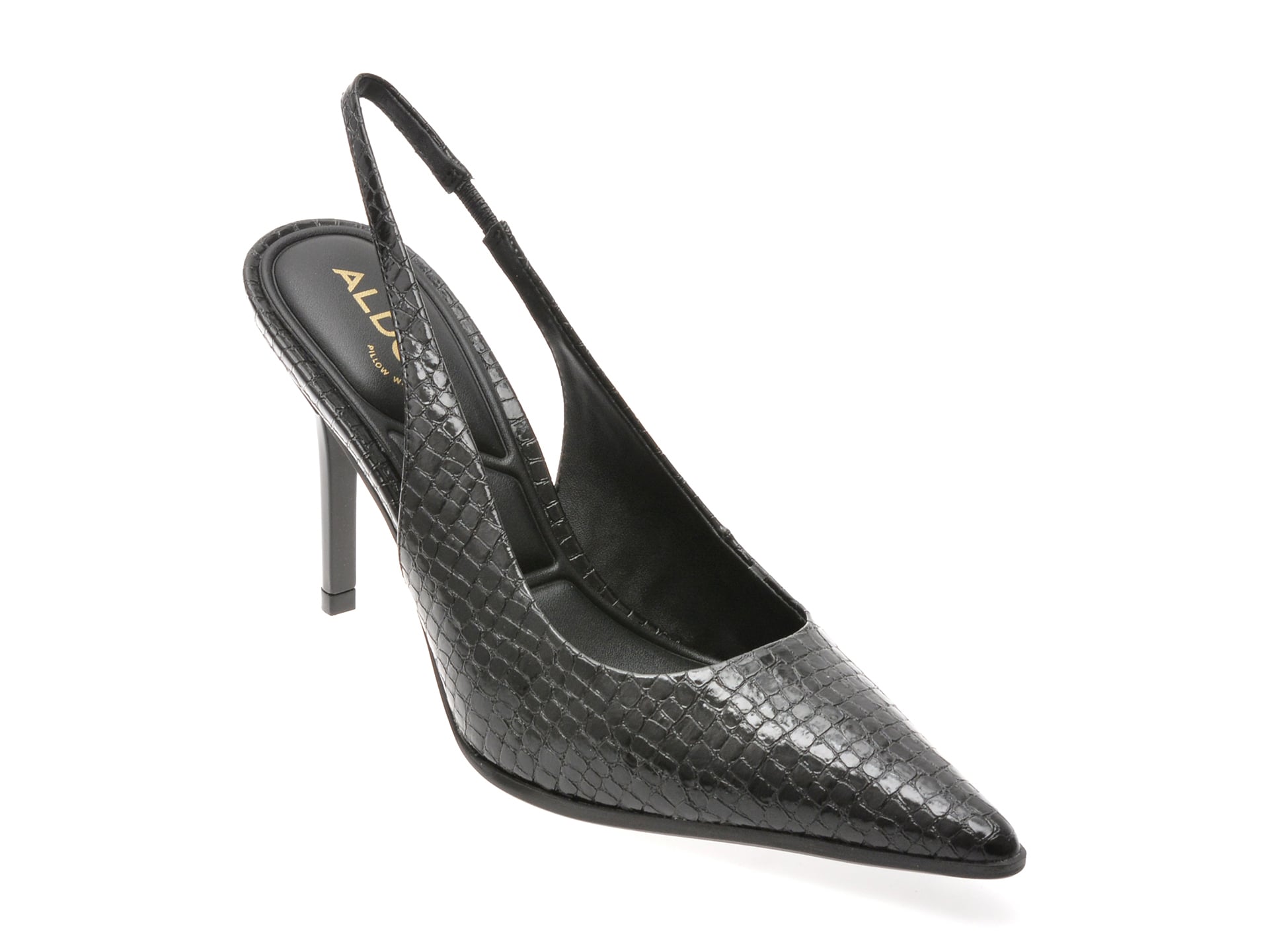 Pantofi eleganti ALDO negri, RE-SAMANTHA 007, din piele ecologica