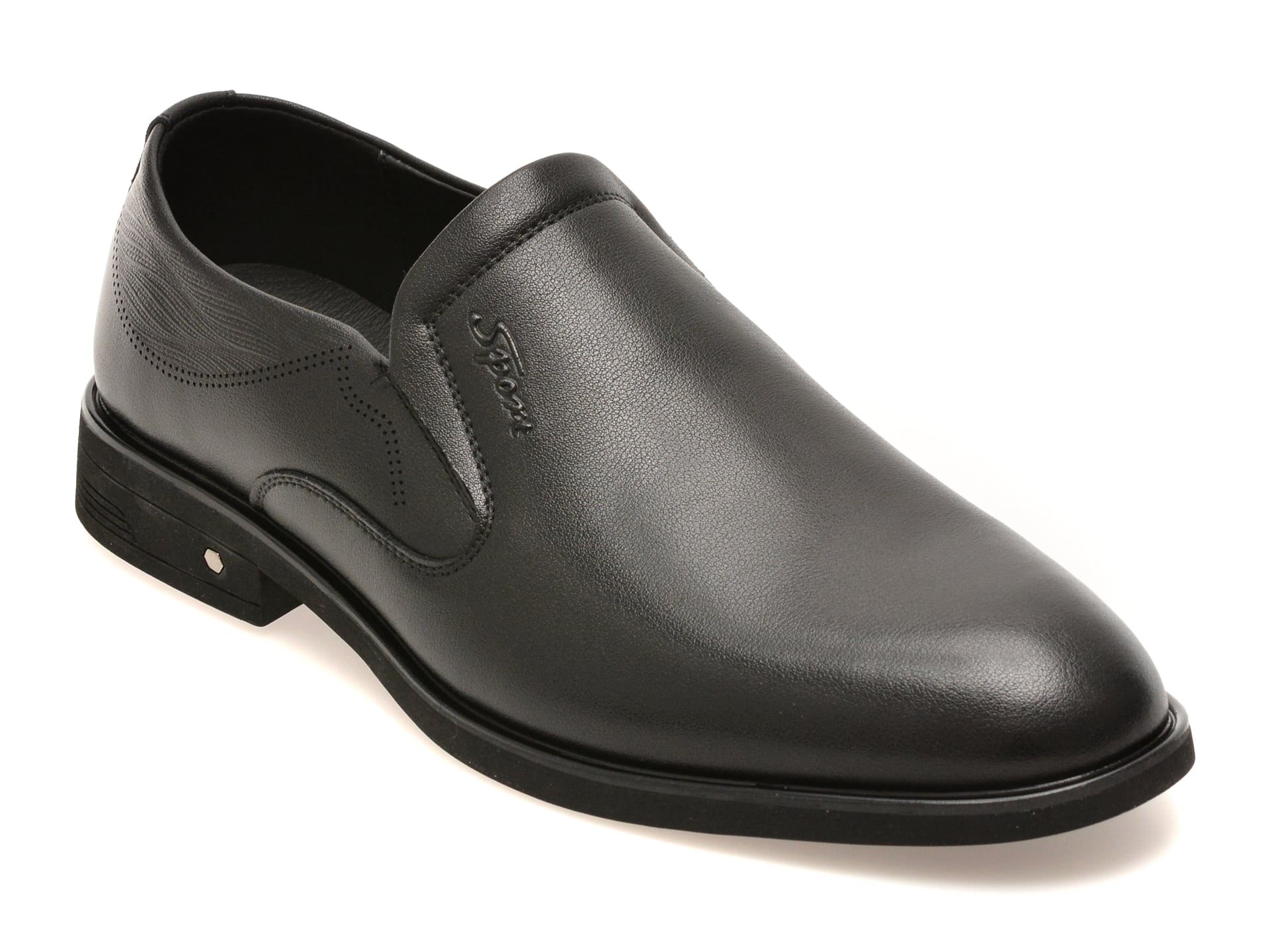 Pantofi eleganti BITE THE BULLET negri, 86087, din piele naturala
