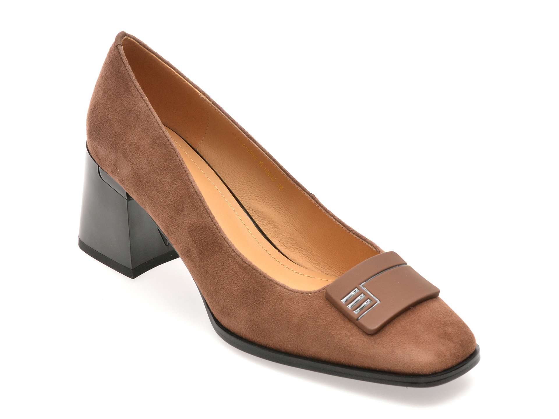 Pantofi eleganti EPICA maro, 4L109, din piele intoarsa