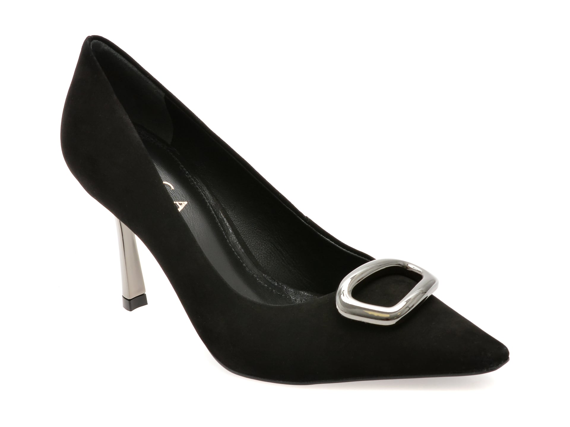 Pantofi eleganti EPICA negri, 1175878, din nabuc