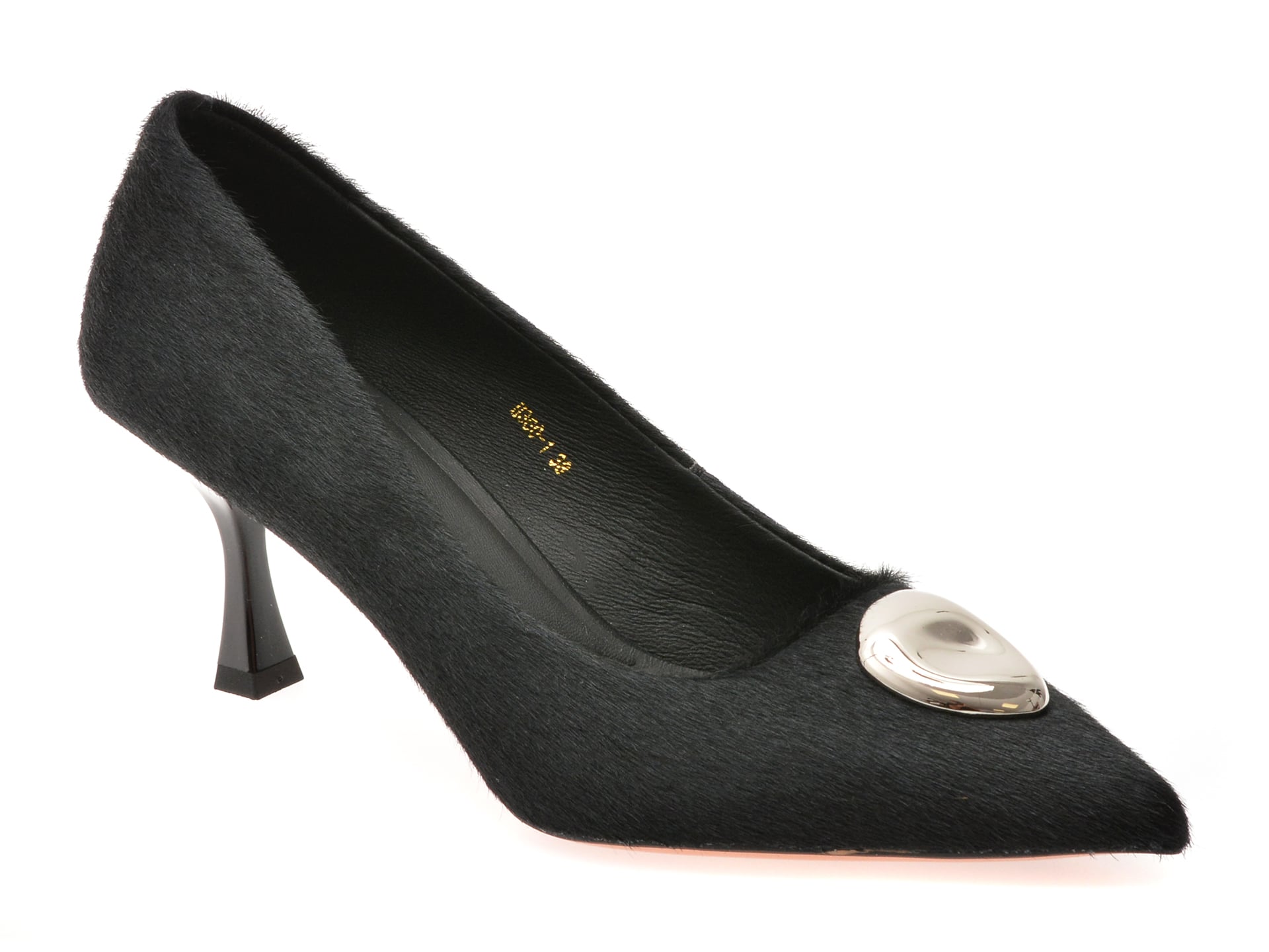 Pantofi eleganti EPICA negri, 3601, din piele naturala