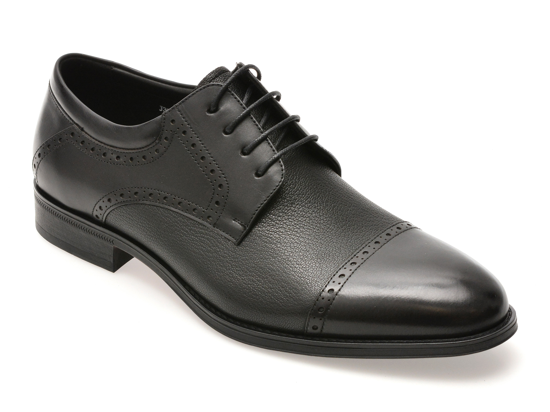 Pantofi eleganti EPICA negri, J3856, din piele naturala