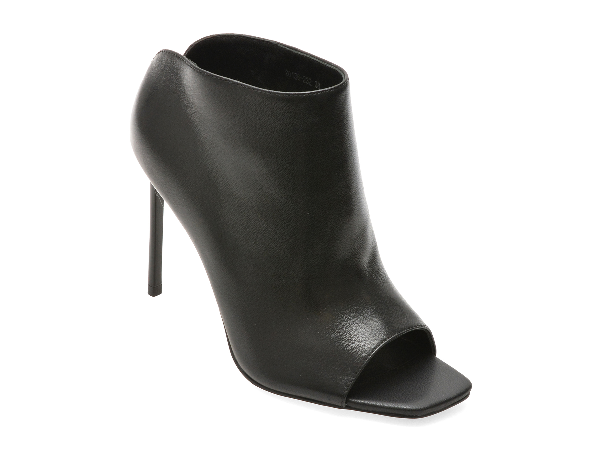 Pantofi eleganti EPICA PREMIUM negri, 20136, din piele naturala