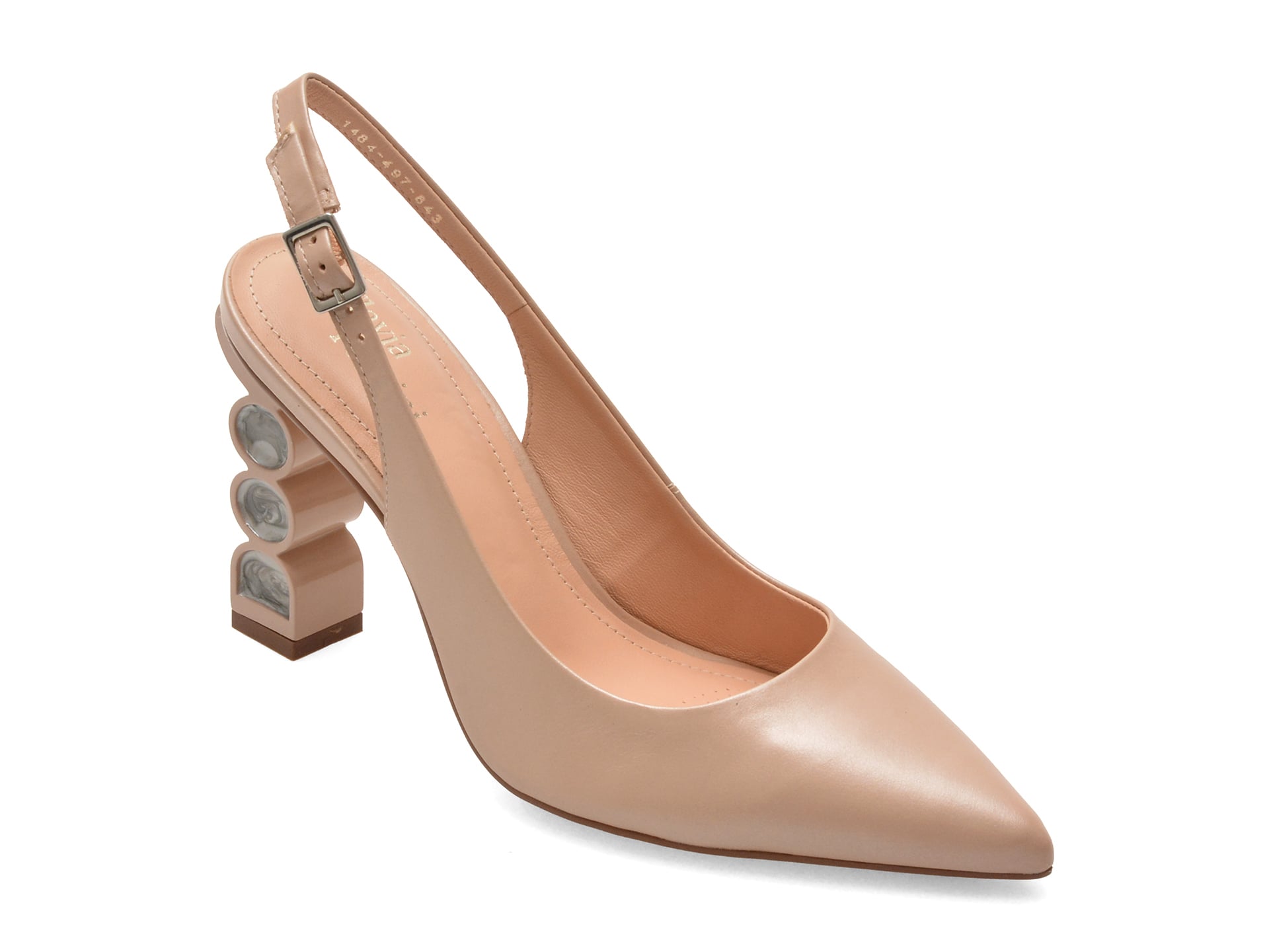 Pantofi eleganti FLAVIA PASSINI nude, 1484843, din piele naturala