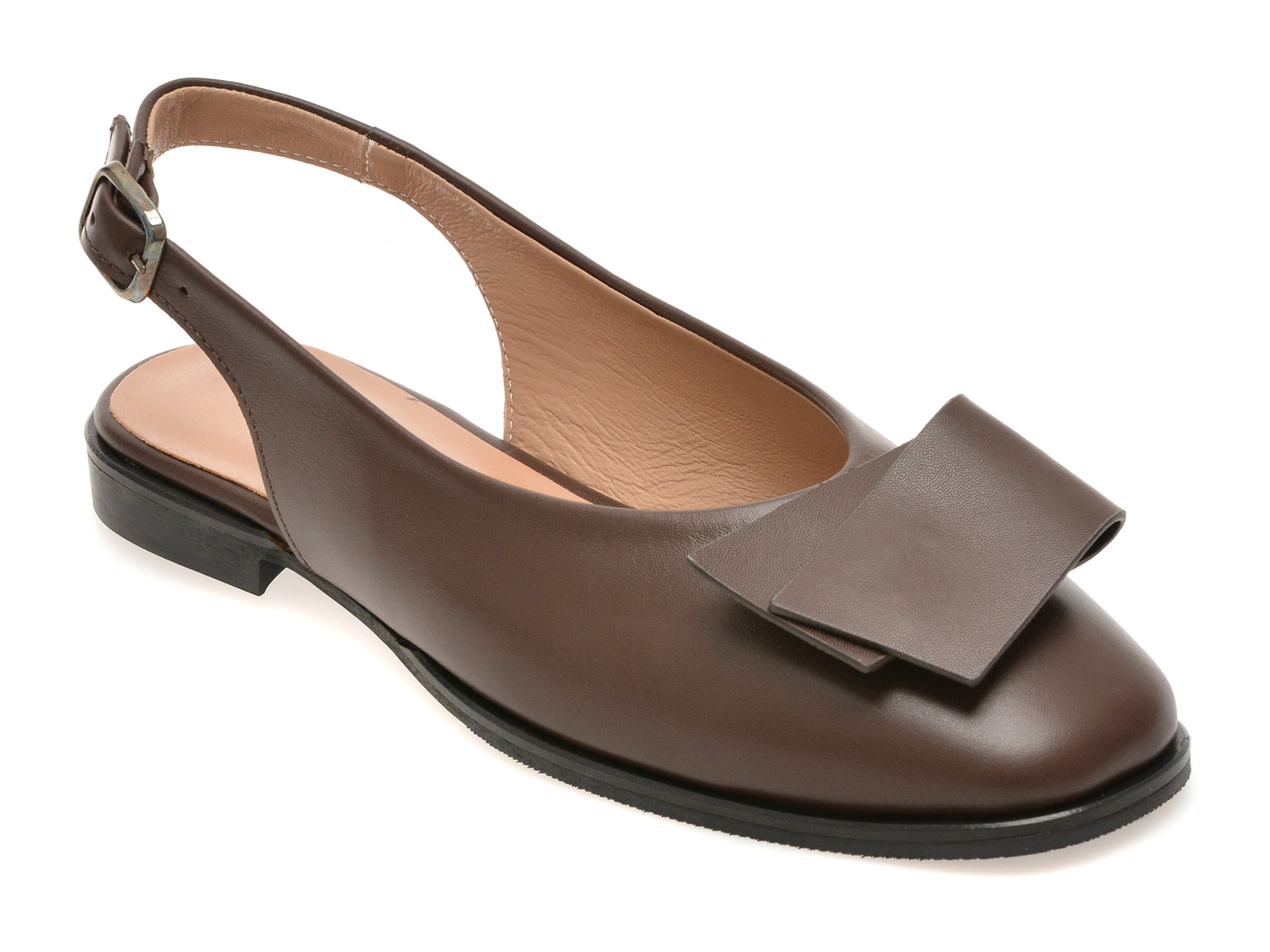 Pantofi eleganti GOLD DEER maro, 420923, din piele naturala