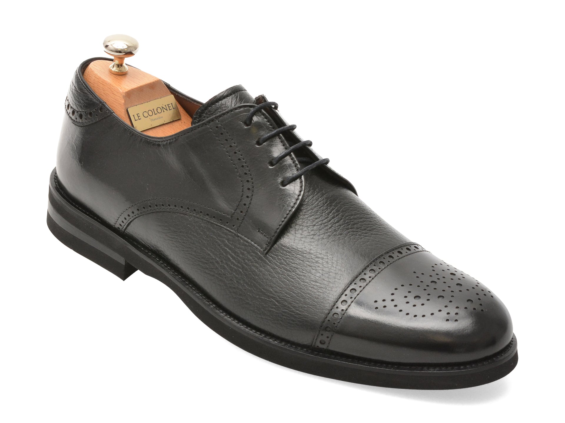 Pantofi eleganti LE COLONEL negri, 44725, din piele naturala