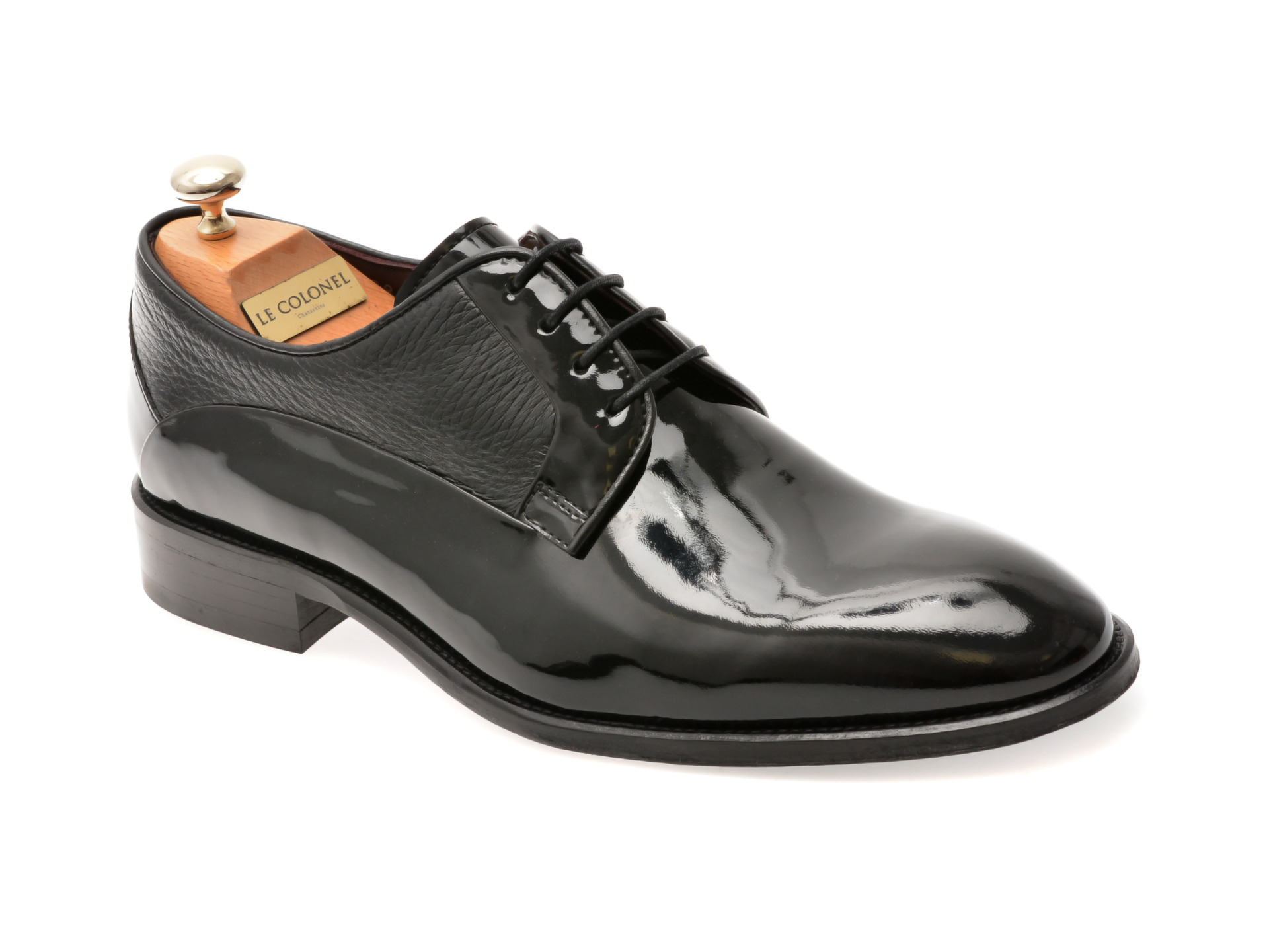 Pantofi eleganti LE COLONEL negri, 49829, din piele naturala lacuita