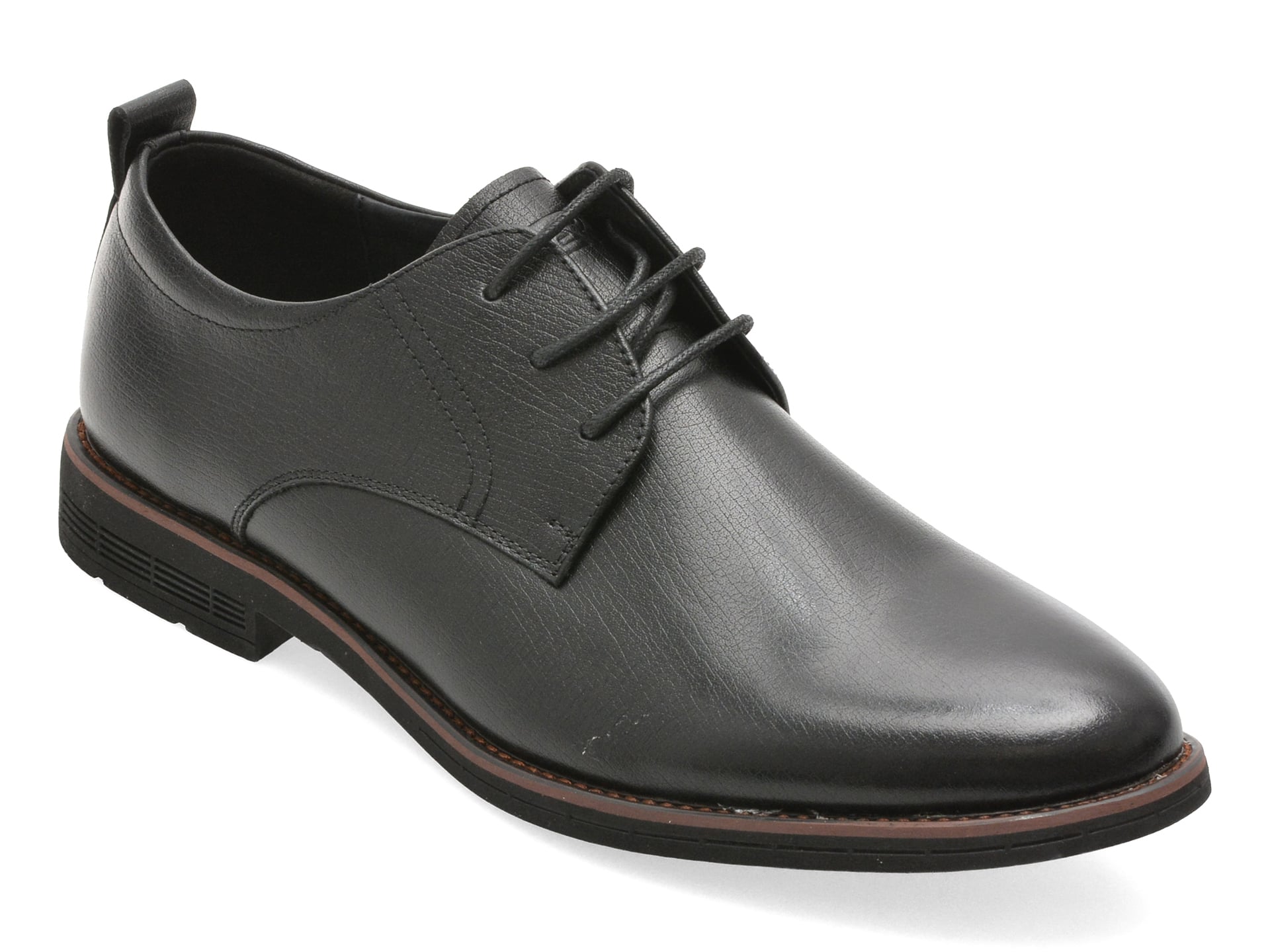 Pantofi eleganti OTTER negri, V230009, din piele naturala