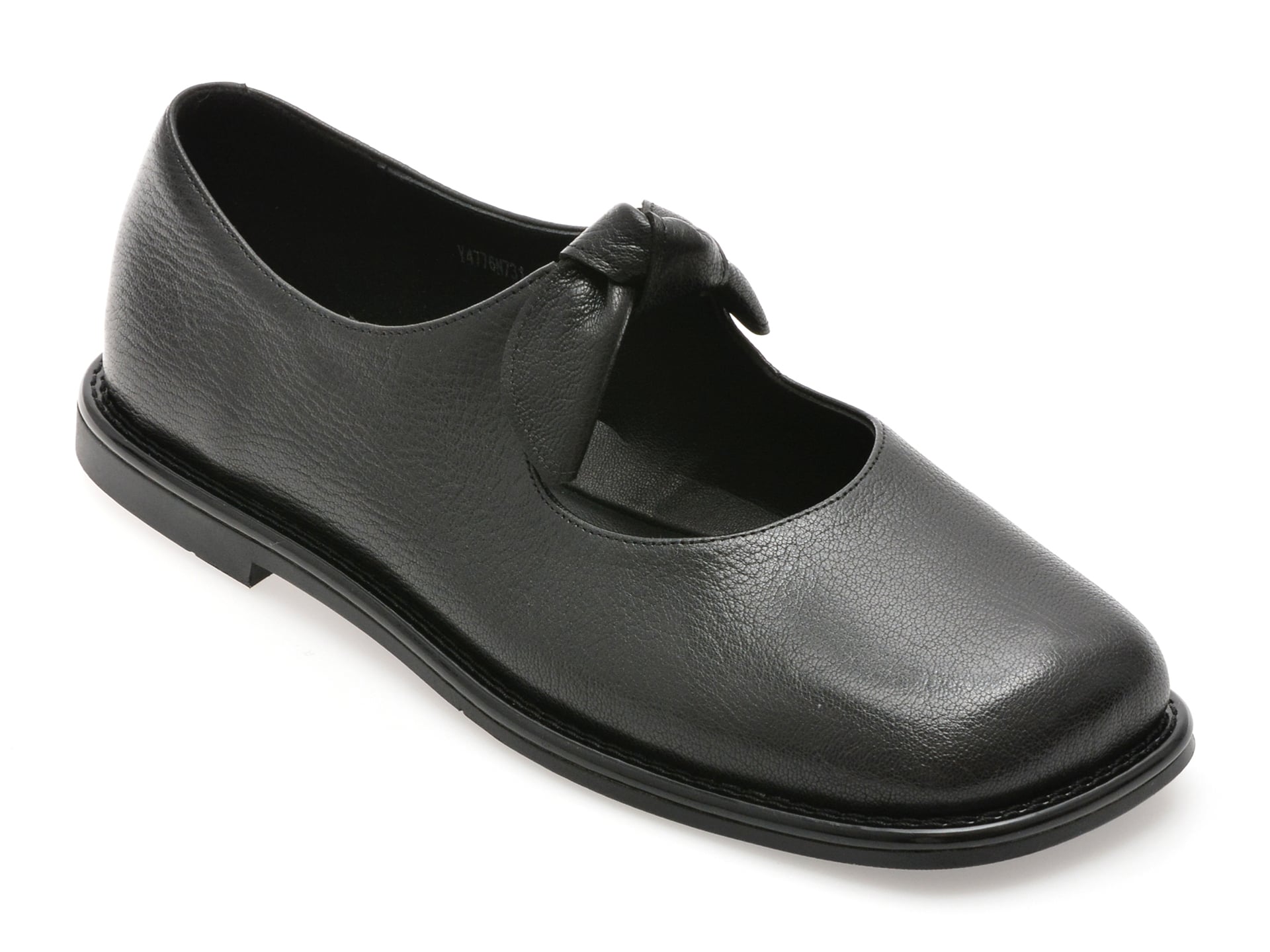 Pantofi EPICA negri, N731, din piele naturala
