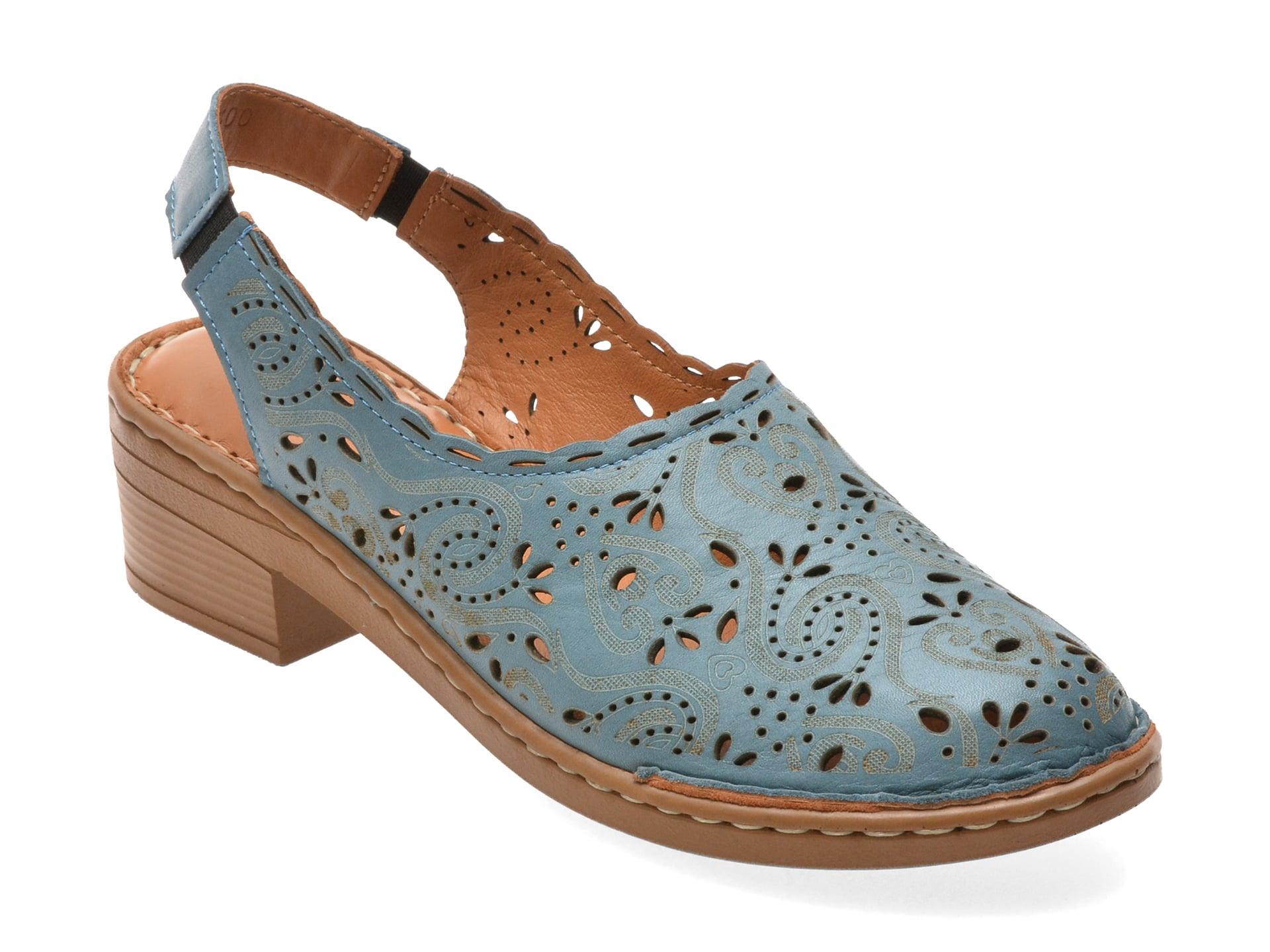 Pantofi FLAVIA PASSINI albastri, K9500, din piele naturala