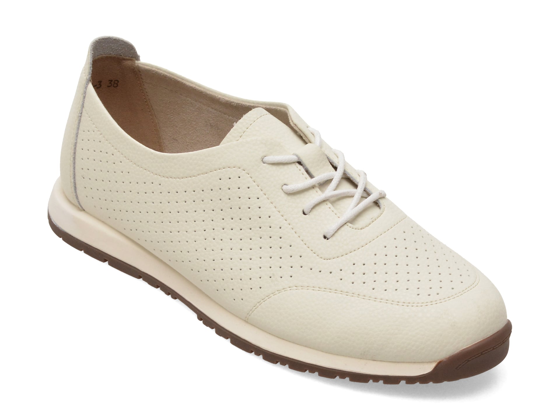 Pantofi FLAVIA PASSINI albi, 77187, din nabuc