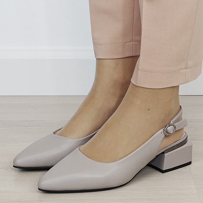 Pantofi gri comozi din piele naturala BY6889-6 02