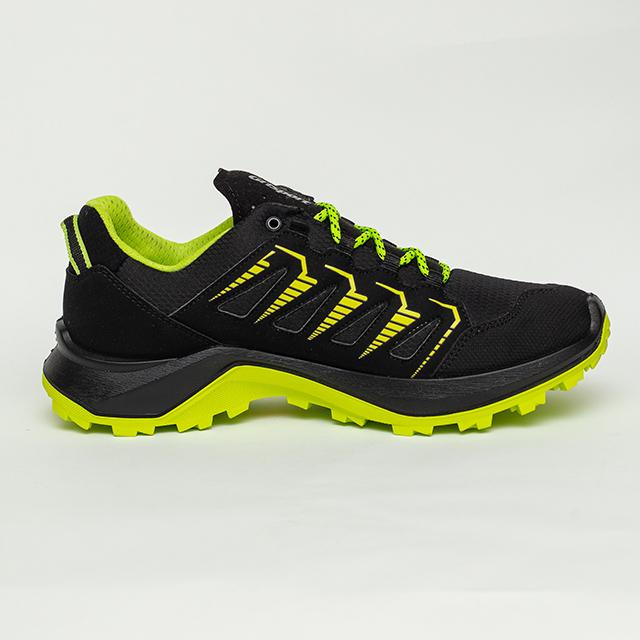 Pantofi Grisport Bavenite Negru - Black/Volt Green - poza 2