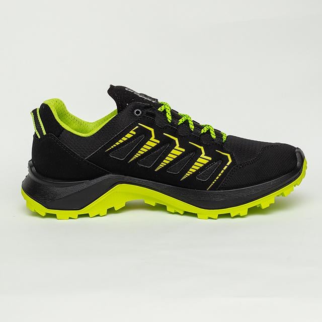 Pantofi Grisport Bavenite Negru - Black/Volt Green - poza 2