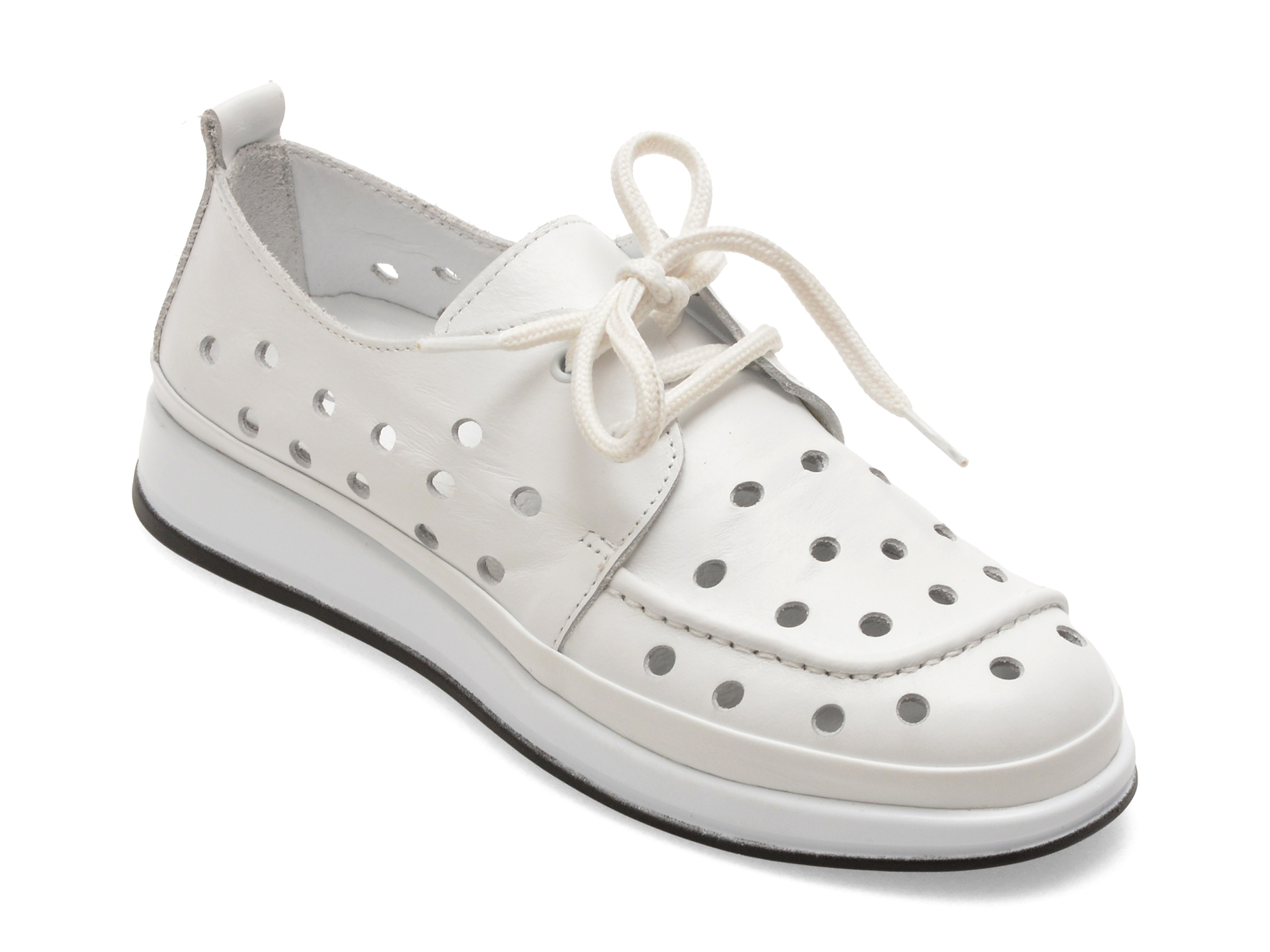 Pantofi GRYXX albi, 5092307, din piele naturala