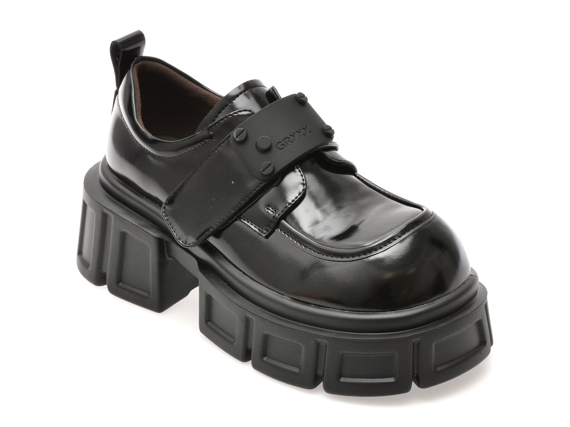 Pantofi GRYXX negri, 3082, din piele naturala